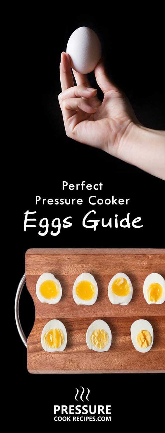 An eggsperiment on how to make perfect pressure cooker eggs! Check out our results & find your favorite soft, medium, or hard boiled eggs! :) pressurecookrecipes.com