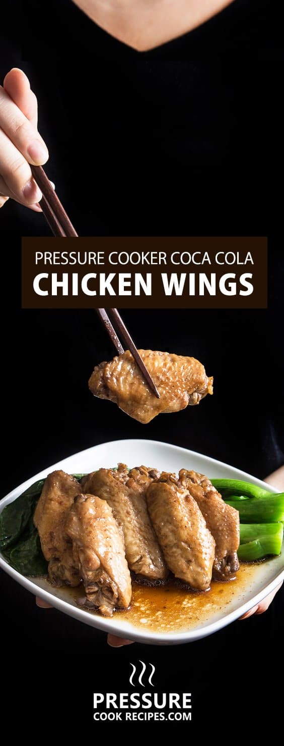 Make this Easy Coca Cola Pressure Cooker Chicken Wings Recipe in 25 mins (don't even need to marinate)! Flavorful chicken wings are great for quick & easy dinner, parties, picnics, BBQ or snack. Grab them quick or they'll be gone before you know it! :D