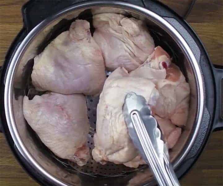 Steamer Basket Chicken in the Instant Pot