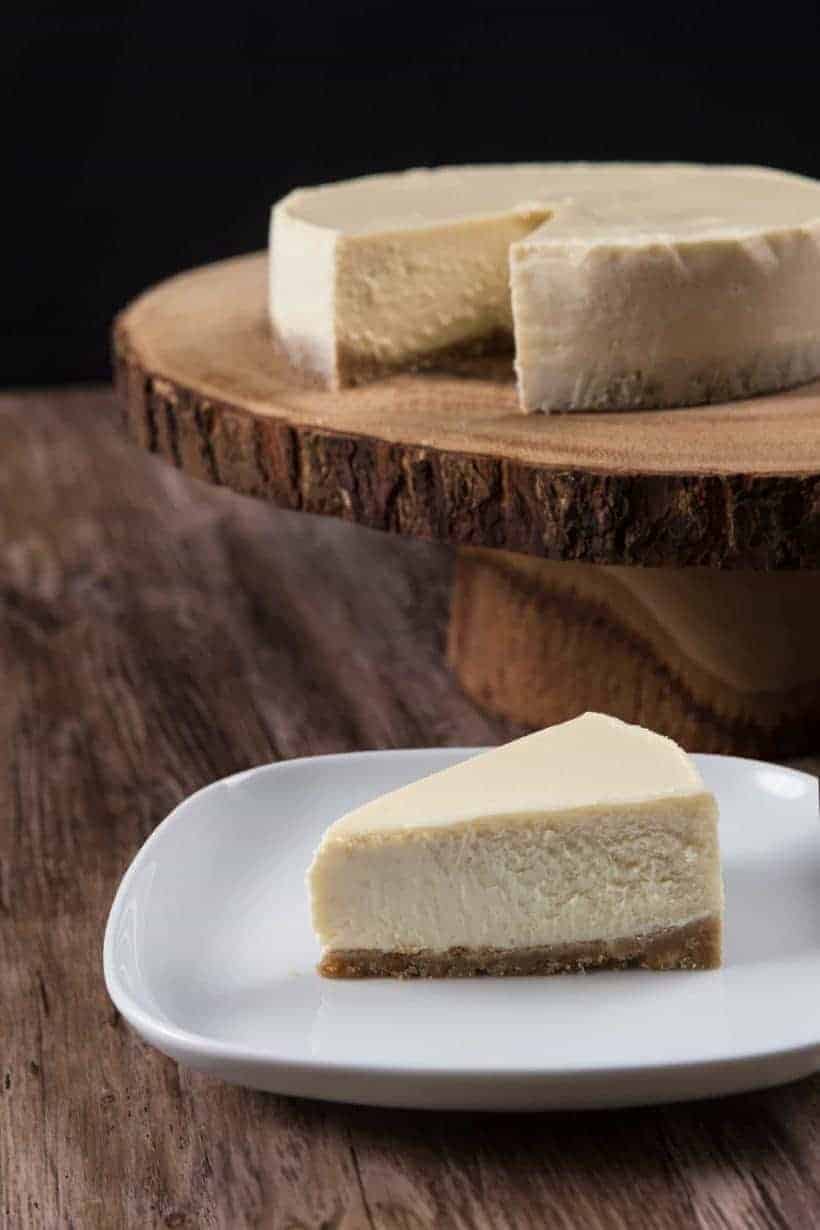 Easy New York Instant Pot Cheesecake Recipe: make this smooth & creamy or rich & dense pressure cooker cheesecake with crisp crust. Impress guests & pamper yourself!