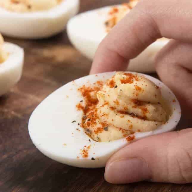 Instant Pot Fourth of July Recipes (Pressure Cooker Fourth of July Recipes): Instant Pot Deviled Eggs