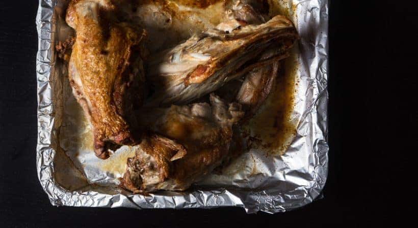 Roasted Turkey Bones
