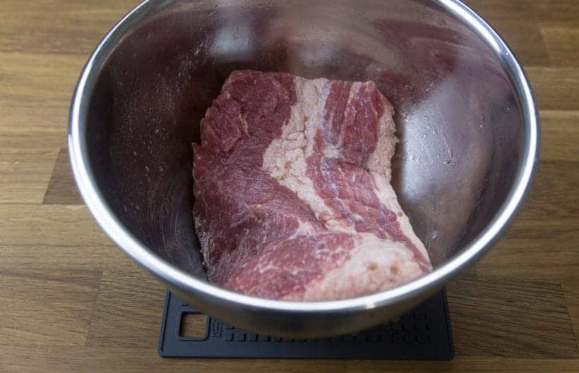 Rinsed Corned Beef - traditional St Patrick's Day Meal
