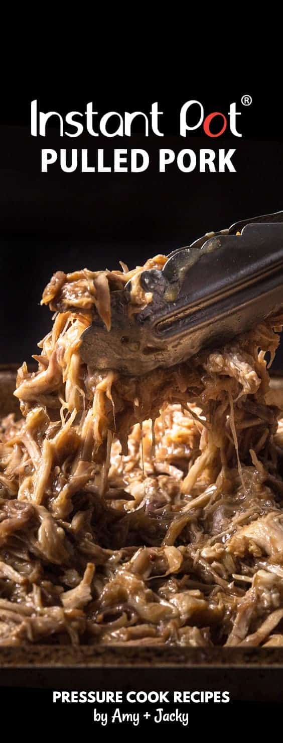 Instant Pot Pulled Pork Recipe (Easy Pressure Cooker Pulled Pork): Sweet, juicy, moist pulled pork is deliciously satisfying to eat!