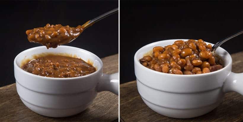 Machen Sie Smokey Instant Pot Baked Beans Rezept (Schnellkochtopf Baked Beans): Einweichmethode über Nacht vs.  schnelle Einweichmethode für weiße Bohnen