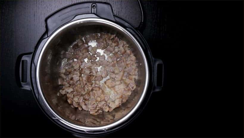 Make Smokey Instant Pot Baked Beans Recipe (Pressure Cooker Baked Beans): render bacon