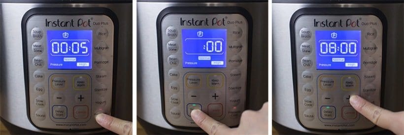 Instant Pot Electric Pressure Cooker Delay Cooking Function