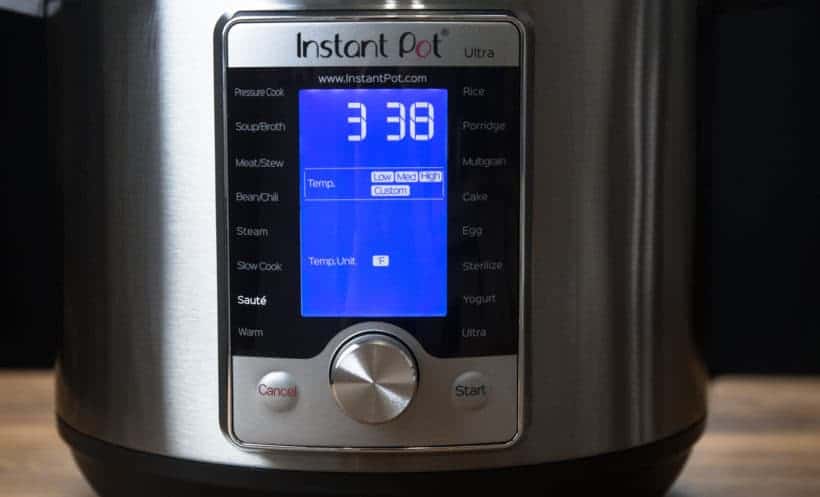 Instant Pot Ultra Temperature Customization function