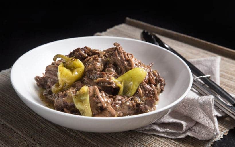 Make Instant Pot Mississippi Pot Roast Recipe (Pressure Cooker Mississippi Pot Roast) that took internet by storm! Families are obsessed with this delicious pepperoncini beef roast - comfort food with minimal prep.