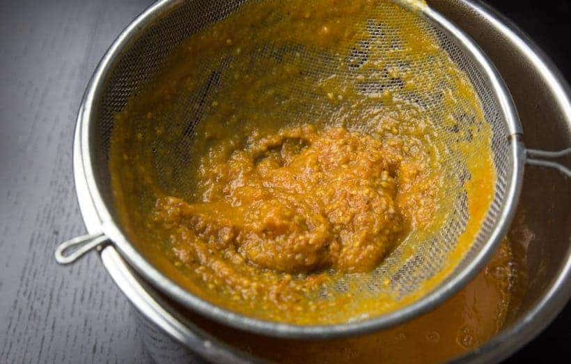 Instant Pot Tomato Soup Recipe (Pressure Cooker Tomato Soup): strain tomato basil soup with mesh strainer