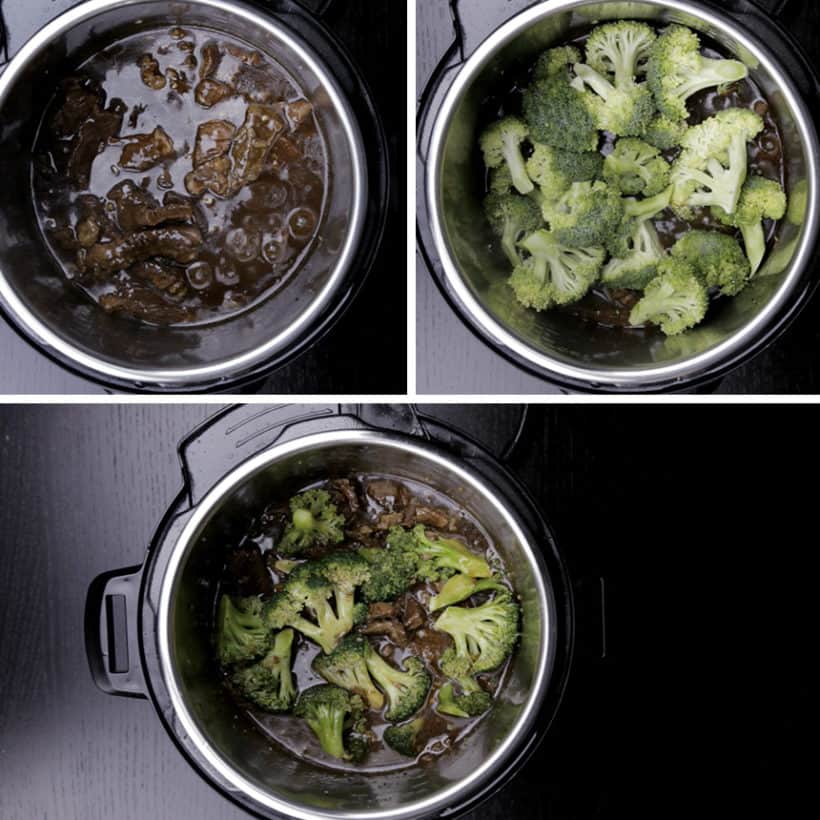 Instant Pot Beef and Broccoli Recipe (Pressure Cooker Beef and Broccoli): cook broccoli in Instant Pot Pressure Cooker