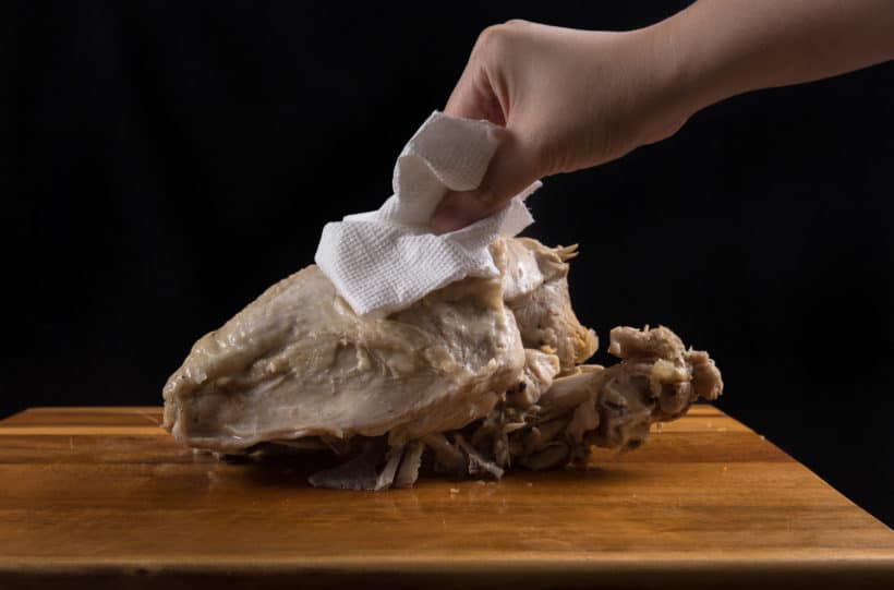 Instant Pot Turkey Breast Recipe (Pressure Cooker Turkey Breast): pat dry turkey breast skin with paper towel