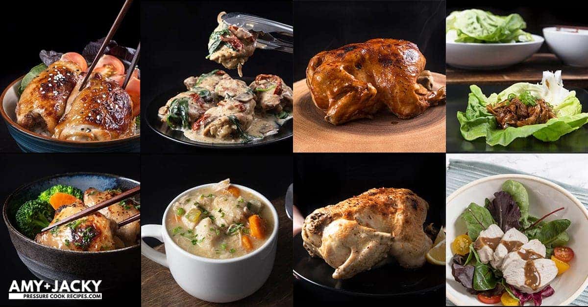 29 Easy Instant Pot Chicken Recipes: Instant Pot Whole Chicken, Instant Pot Chicken Breasts, Instant Pot Chicken Thighs, Instant Pot Chicken Wings, Instant Pot Chicken Legs, Instant Pot Chicken and Rice, Instant Pot Chicken and Potatoes, Healthy Instant Pot Chicken Recipes. #instantpot #instantpotrecipes #pressurecooker #recipes #chicken #easy