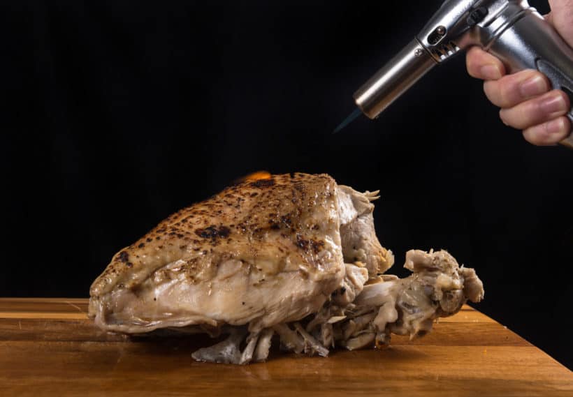 Instant Pot Turkey Breast Recipe (Pressure Cooker Turkey Breast): use blowtorch to crisp up the turkey skin
