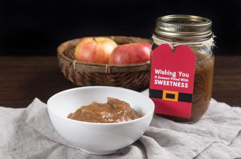 Instant Pot Apple Butter Recipe (Pressure Cooker Apple Butter): Learn how to make Sugar Free Spiced Apple Butter. Deliciously warm homemade apple butter with no added sugar. Perfect DIY Instant Pot Christmas Gift!