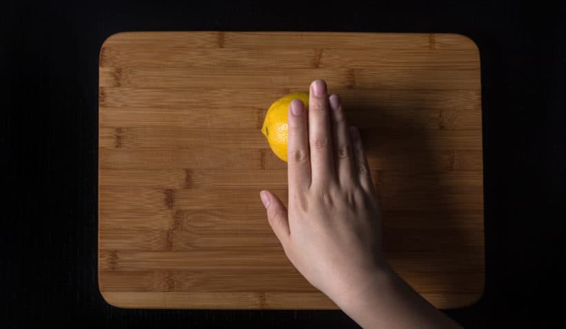 Instant Pot Lemon Chicken Recipe (Pressure Cooker Lemon Chicken): roll the lemon on chopping board to soften and release the juice before slicing