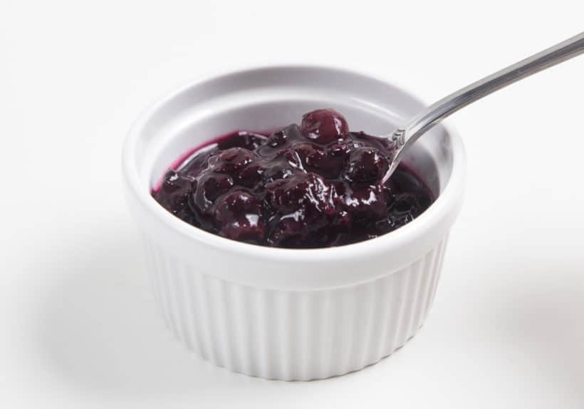 How to make Instant Pot Blueberry Compote Recipe (Pressure Cooker Blueberry Compote): 5-ingredient Sweet Blueberry Sauce makes great topping for cheesecake, yogurt, pancakes, waffles, ice-cream. Great DIY Christmas Gifts!