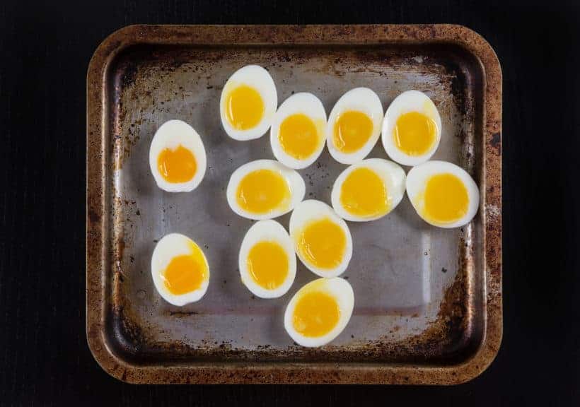 Instant Pot Egg Brulee Recipe (Pressure Cooker Egg Brûlée): sprinkle salt and sugar on Instant Pot Eggs