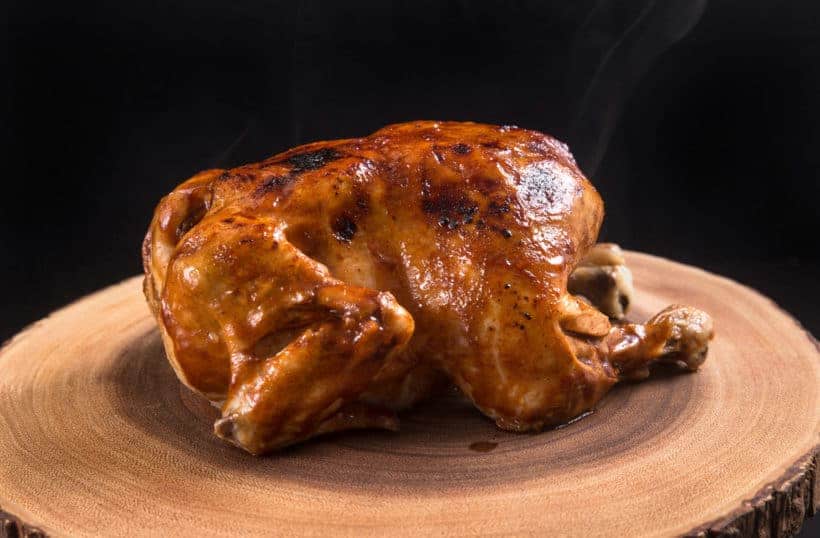 Instant Pot BBQ Whole Chicken Recipe (Pressure Cooker Whole Chicken): Make this 4-ingredient Game-Changing Instant Pot Whole Chicken in 3 Easy Steps! Tender, juicy chicken glazed with caramelized BBQ sauce. Super easy weeknight meal. #instantpot #instantpotrecipes #pressurecooker #pressurecookerrecipes #chicken #chickenrecipes #wholechicken