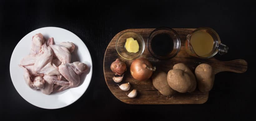 Instant Pot HK Braised Chicken with Potatoes Recipe 薯仔炆雞翼 (Pressure Cooker HK Braised Chicken with Potatoes) Ingredients
