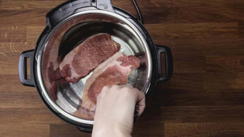 How to Make Instant Pot Sweet 'n Sour Pork Chops Recipe: add marinated pork chops
