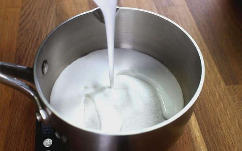 Instant Pot Mango Sticky Rice Recipe (Pressure Cooker Thai Mango Sticky Rice): make coconut milk mixture for glutinous rice