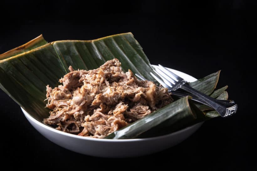 Instant Pot Kalua Pork Recipe (Pressure Cooker Hawaiian Pork Roast): 5 Ingredients to make this unbelievably simple yet incredibly tender, juicy pulled pork with alluring smoky-savory flavors.