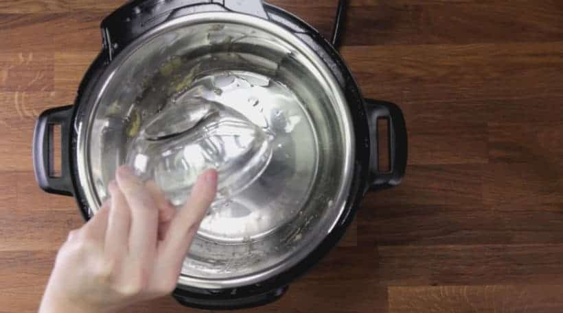 Instant Pot Fried Rice (Pressure Cooker Fried Rice) Recipe: add peanut oil in Instant Pot Pressure Cooker
