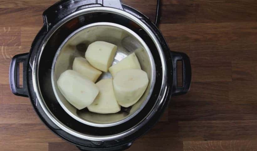 make pot in pot mashed potatoes in Instant Pot