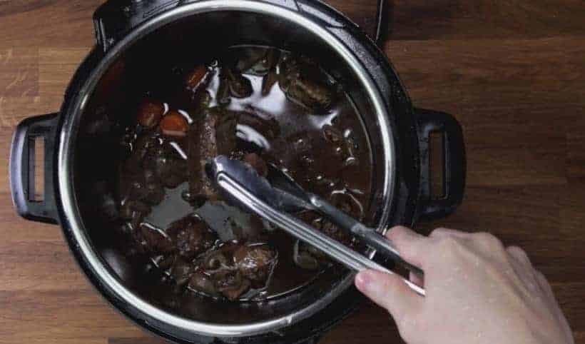Instant Pot Short Ribs (Pressure Cooker Short Ribs): set aside pressure cooked red wine braised short ribs from Instant Pot