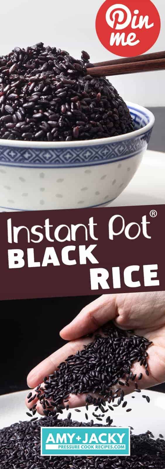 Instant Pot Black Rice | Instant Pot Forbidden Rice | Pressure Cooker Black Rice | Pressure Cooker Forbidden Rice | Instant Pot Rice | Pressure Cooker Rice | Instant Pot Recipes #instantpot #pressurecooker #rice #easy #healthy #recipes