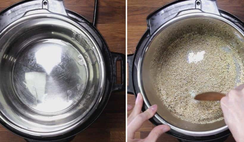 Instant Pot Quinoa: toast quinoa in Instant Pot Pressure Cooker until fragrant to maximize flavors and aroma
