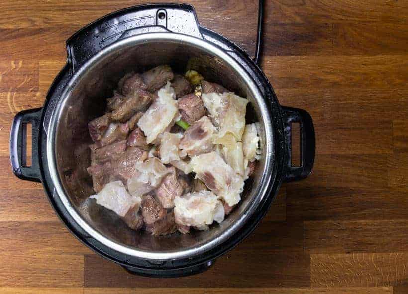 Instant Pot Chinese Beef Stew: add beef tendon and beef finger in Instant Pot Pressure Cooker