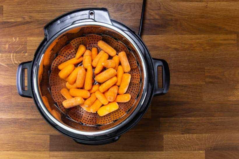 Instant Pot Carrots: add carrots in Instant Pot Pressure Cooker