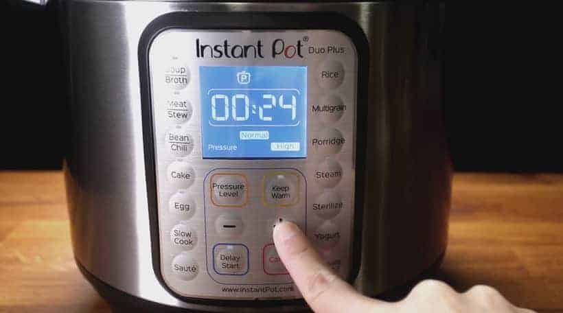 Instant Pot Pressure Cooker High Pressure 24 minutes