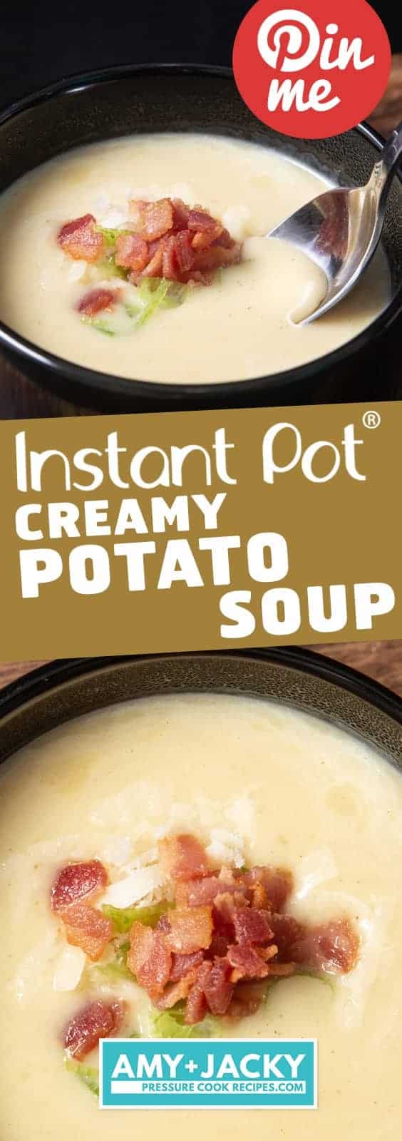 Instant Pot Potato Soup | Pressure Cooker Potato Soup | Easy Potato Soup | Loaded Potato Soup | Instant Pot Soup | Instant Pot Potatoes | Instant Pot Recipes | Pressure Cooker Recipes #instantpot #pressurecooker #soup #recipes #potatoes