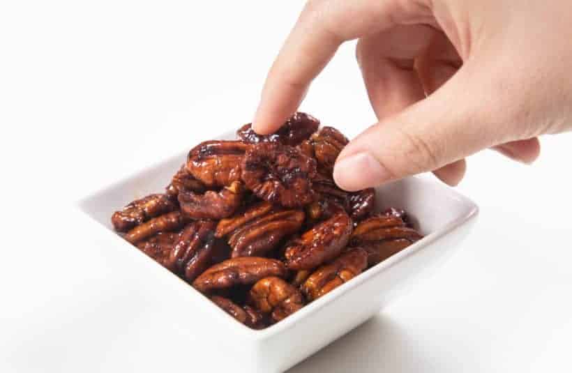 Instant Pot Firecracker Candied Pecans | Pressure Cooker Firecracker Candied Pecans | Instant Pot Snacks | Candied Pecans | Glazed Pecans | Spiced Pecans | How to make Candied Pecans | Nuts | Christmas Gifts | Homemade Gifts | Holiday Gifts | Food Gifts