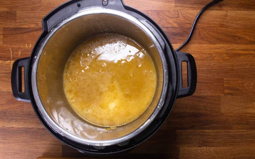 Instant Pot Ham | Pressure Cooker Ham: make pineapple ham glaze sauce in Instant Pot Pressure Cooker