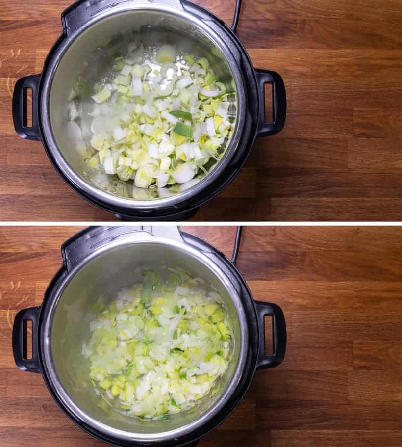 Instant Pot Potato Leek Soup | Pressure Cooker Potato Leek Soup: how to cook leeks