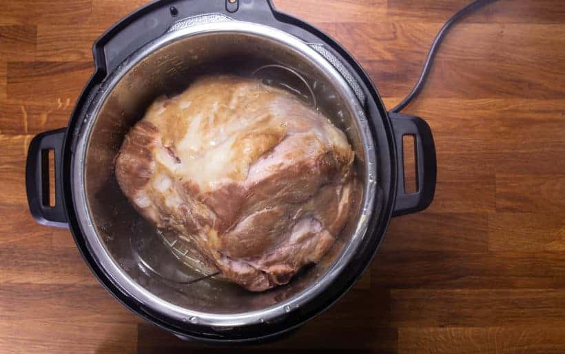 Instant Pot Ham | Pressure Cooker Ham: check temperaeture of honey glaze ham in Instant Pot Pressure Cooker