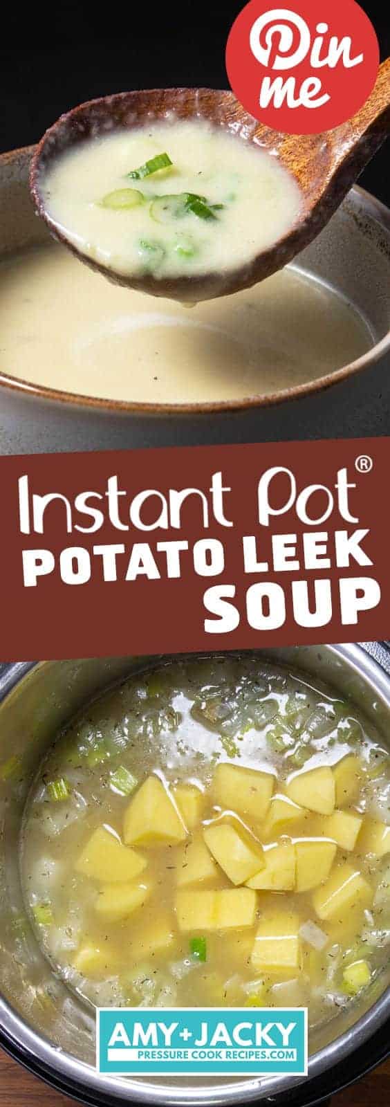Instant Pot Potato Leek Soup | Pressure Cooker Potato Leek Soup | Instant Pot Leek Potato Soup | Instant Pot Potato Soup | Instant Pot Soup | Vegetarian Recipes | Healthy Instant Pot Recipes #instantpot #pressurecooker #healthy #easy #recipes