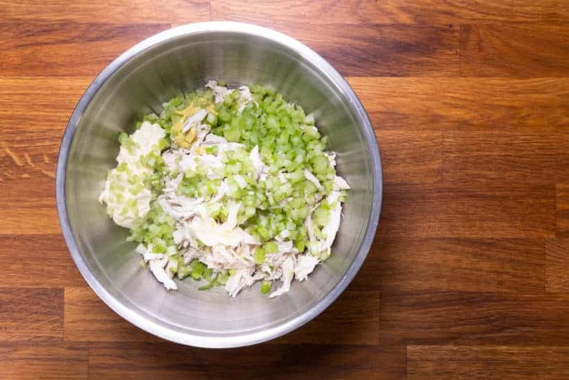 Instant Pot Shredded Chicken: add ingredients to pulled chicken in Instant Pot Pressure Cooker