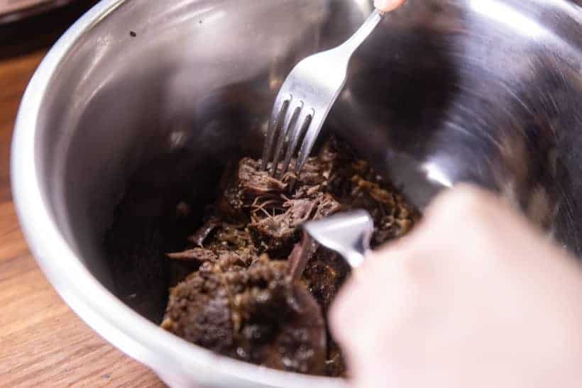 Instant Pot Italian Beef | Pressure Cooker Italian Beef: shred instant pot chuck roast