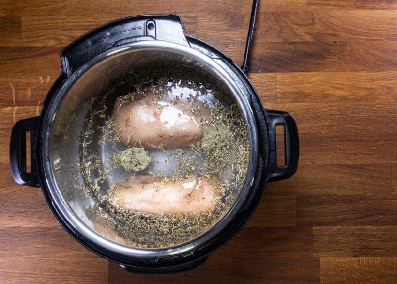 Instant Pot Frozen Chicken Breast | Pressure Cooker Frozen Chicken Breast: add frozen chicken breasts in Instant Pot Pressure Cooker