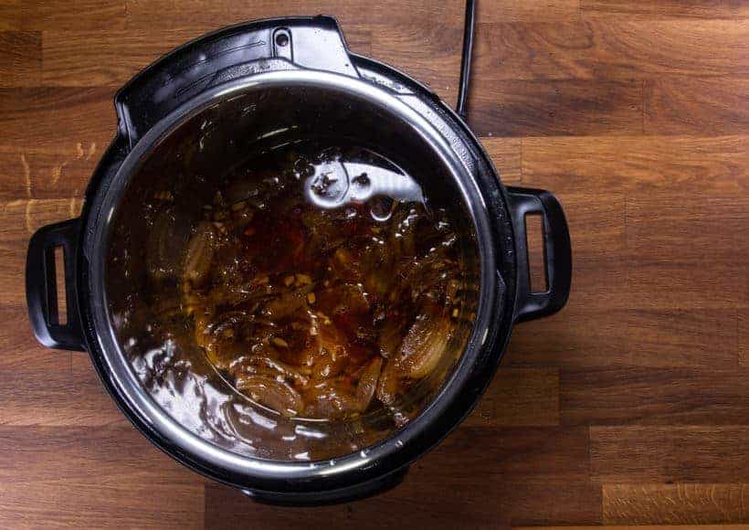 Instant Pot Brisket | Pressure Cooker Beef Brisket: thicken bbq sauce in Instant Pot Pressure Cooker
