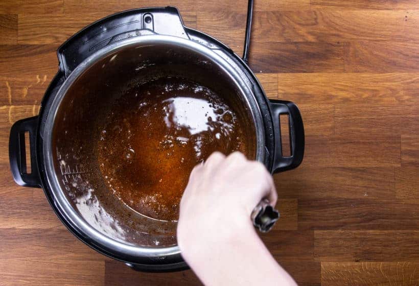 Instant Pot Chicken Tacos | Pressure Cooker Chicken Tacos: make taco chili sauce mixture in Instant Pot Pressure Cooker