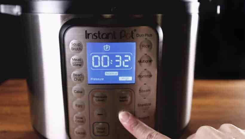 Instant Pot Pressure Cooker High Pressure 32 minutes
