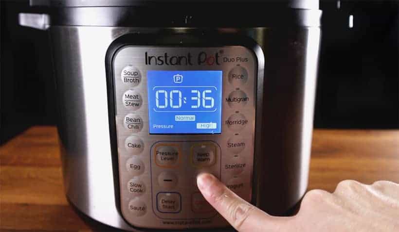 Instant Pot Pressure Cooker High Pressure 36 minutes