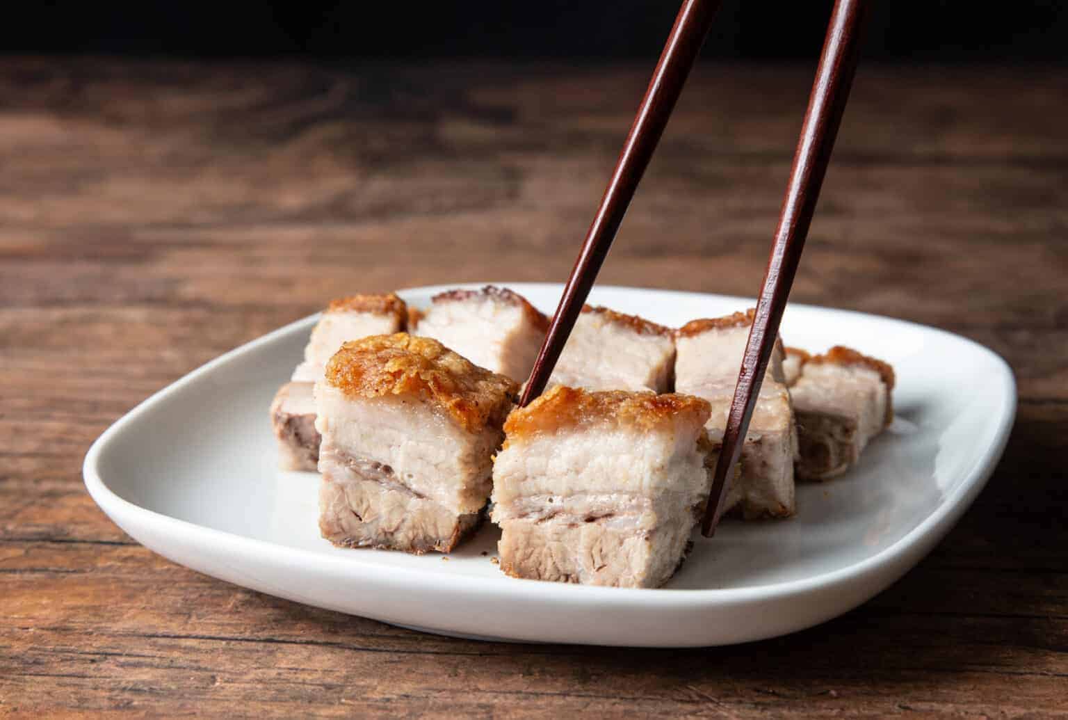 Instant Pot Crispy Pork Belly Siu Yuk Tested By Amy Jacky 