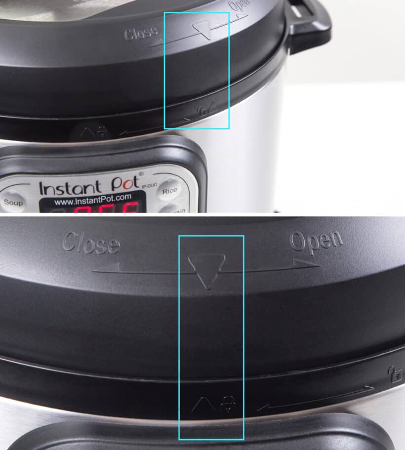 How do I unlock and open the lid of Instant Pot Duo Plus 9-in-1